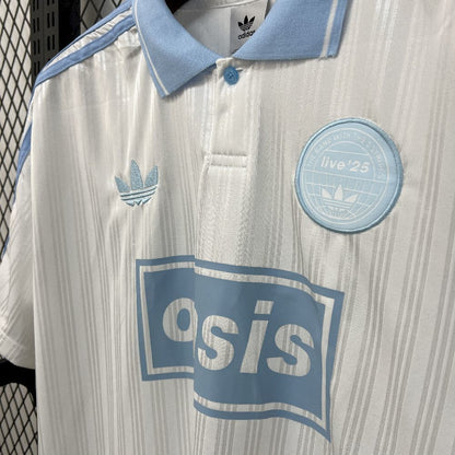 New Oasis Tour White/Blue Special Edition Shirt 25/26